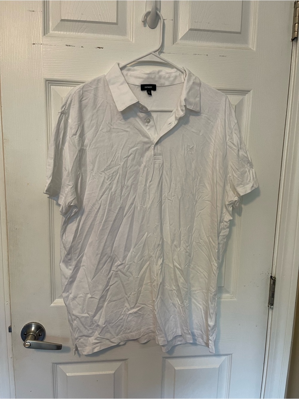 Express White Men's Polo Shirt
